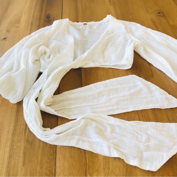 Free People Boho Wrap Top - Picture 3 of 6